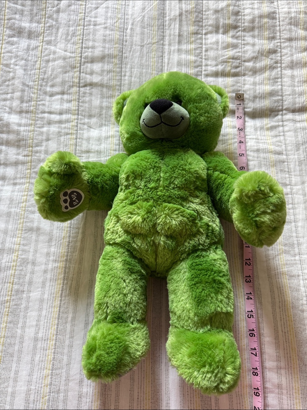 Build-A-Bear Bright Green Plush Avengers Hulk Teddy Bear